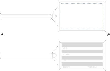 Kuffertmærker - bagagemærker med navnefelt-0