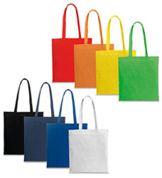 Mulepose og shopper med logo - bomuldpose i 10 moderne farver