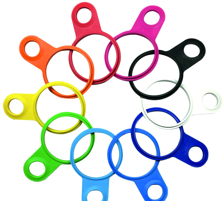 Drikkedunk i biobaseret plastik - vandflaske med bærehank-0