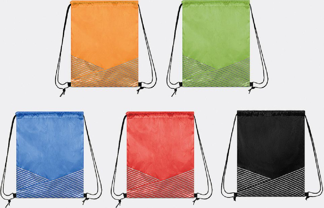 Mini rygsæk med logo - gymnastikpose med flot refleks print-2