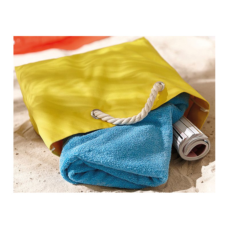 Strandtaske med kraftige bærehåndtag og velcrolukning -1