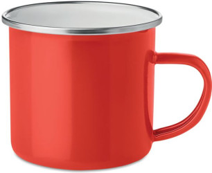 Emaljekrus i 5 Vintage farver - krus med lasergraveret logo-0