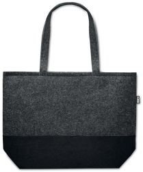 Shopper og indkøbsnet som flot filtnet med lang skulderstrop