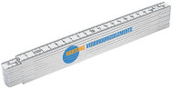 Tommestok med logo - 2 meter plastik tommestok
