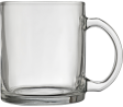 Kaffekrus med logo - glas krus i klart glas