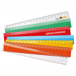Lineal med logo - 20 cm...