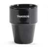 Kaffekrus med logo - Thassos logokrus er også let at stable