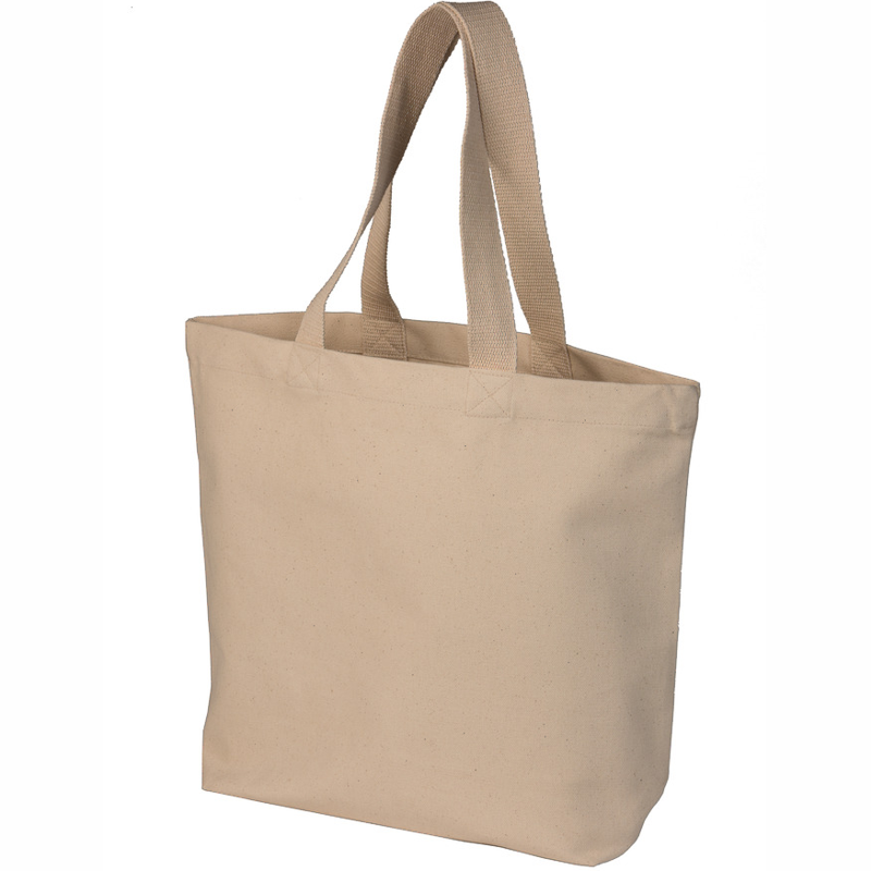 Mulepose som en ekstra stor kraftig shopper med lange stropper