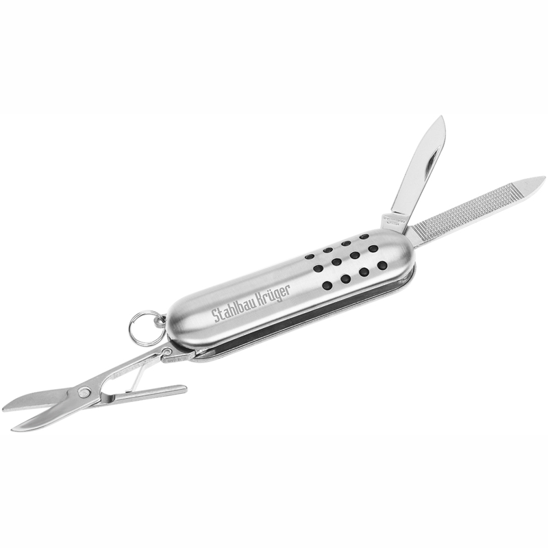 Kniv med logo - lommekniv med 3 funktioner