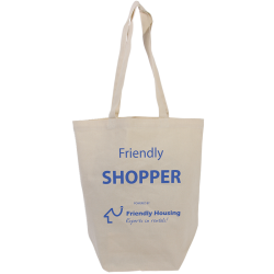 Mulepose og shopper i kanvas med logo - HOT PRICE TILBUD