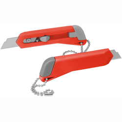 Hobbykniv og kartonåbner med nøglekæde -lille kniv er låsbar