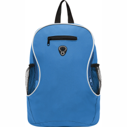 Rygsæk med sidelommer til vandflasker og med earphone udgang