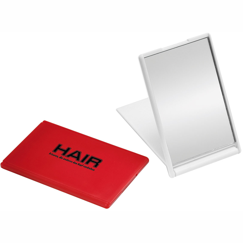 køb lommespejle med logo fra 100 stk her - køb taskespejle med logo nu