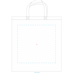 Mulepose med korte hanke  - øko tex 100  bomulds muleposer
