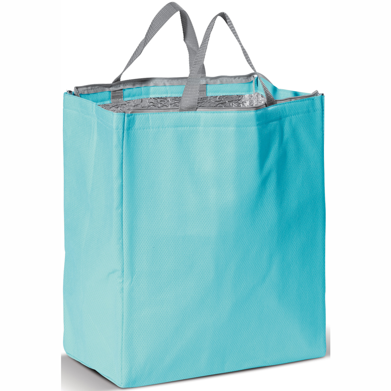 Køletaske i 5 farver med tryk - stor cooler som let foldes