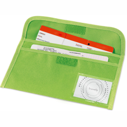 Rejsedokumenttaske med navnerude - mappe fås i 4 nye farver