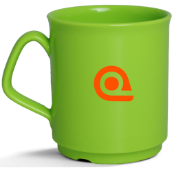 Plastikkrus er populært som logokrus -Sparta krus i 6 farver