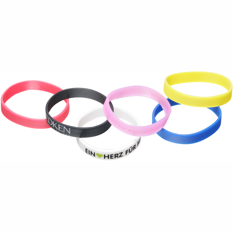 køb billige silikone armbånd med logo fra 100 stk - til børn og voksne