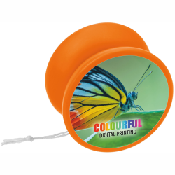 Yoyo med tryk fra 100 stk. - kraftig profi yoyo med friløb