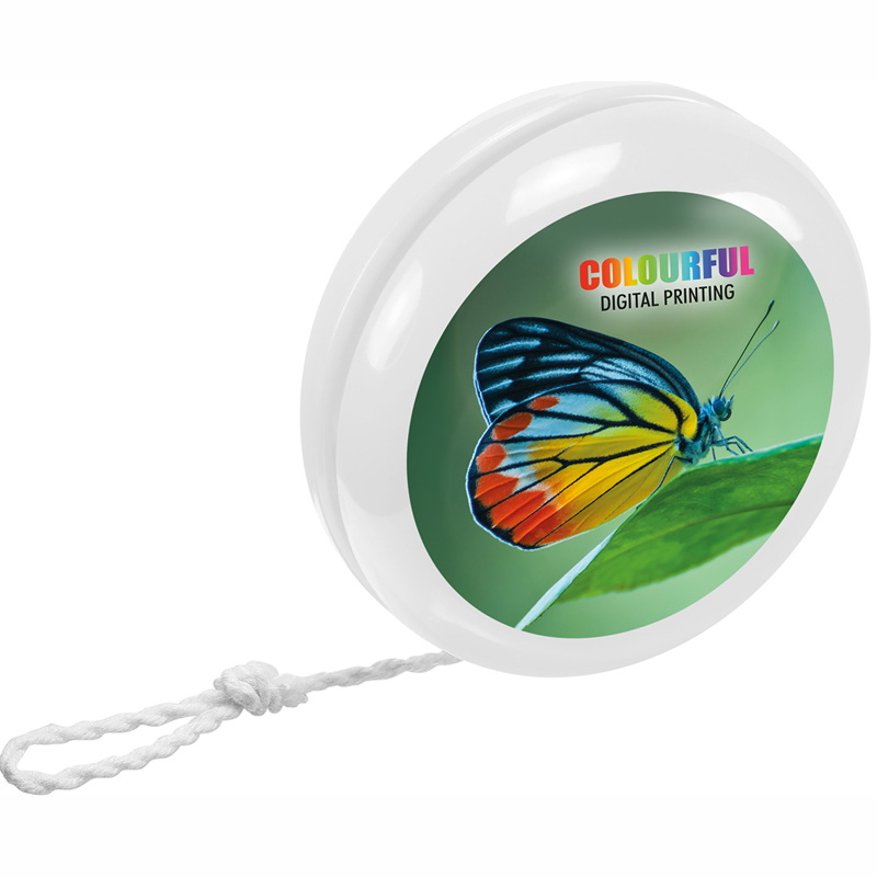 køb yoyo med logo fra 100 stk her - se tilbud på ny yoyo i 8 farver nu