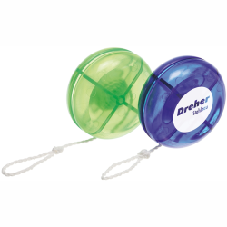 køb yoyo med logo fra 100 stk her - se tilbud på ny yoyo i 8 farver nu