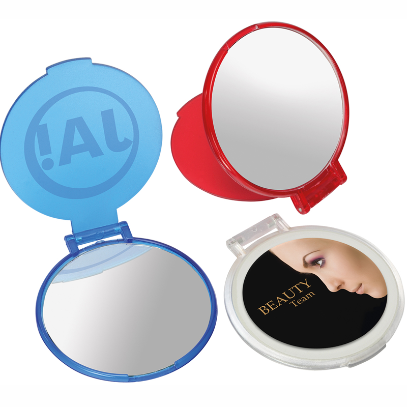 Makeup spejl med logo - spejl fås i 4 farver