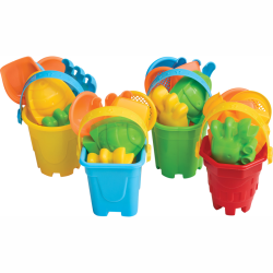 Legetøj I plastik legespand...