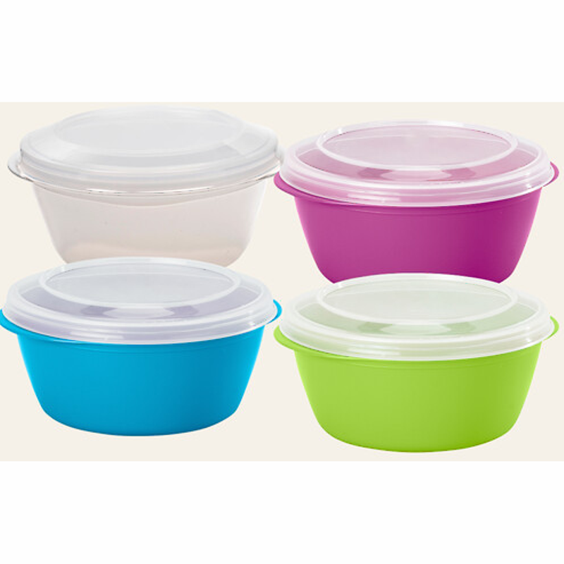 Rund madkasse leveres i 4 farver med logo