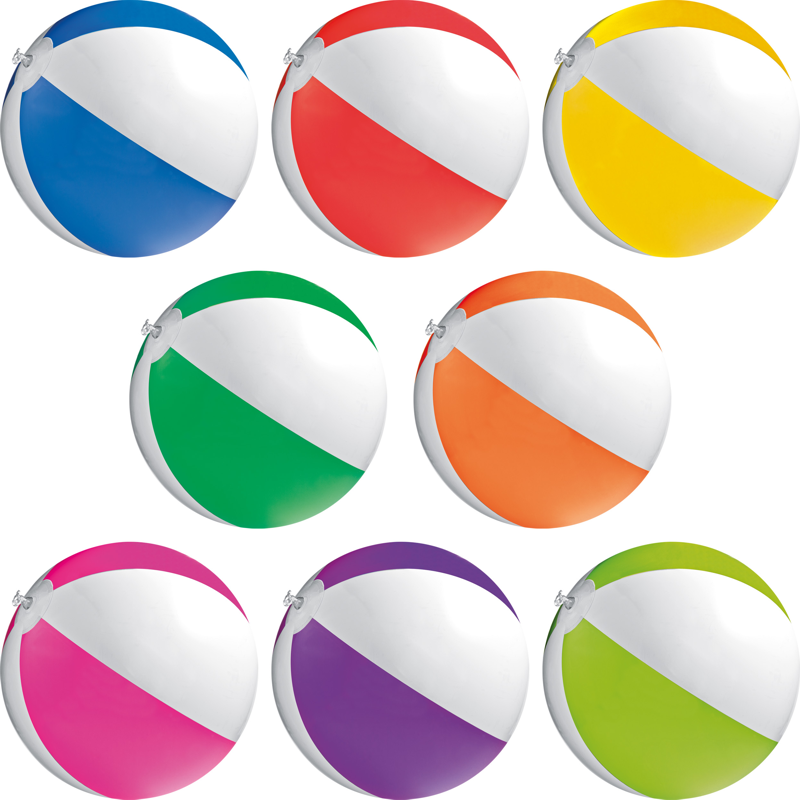 Badebolde i 8 farver