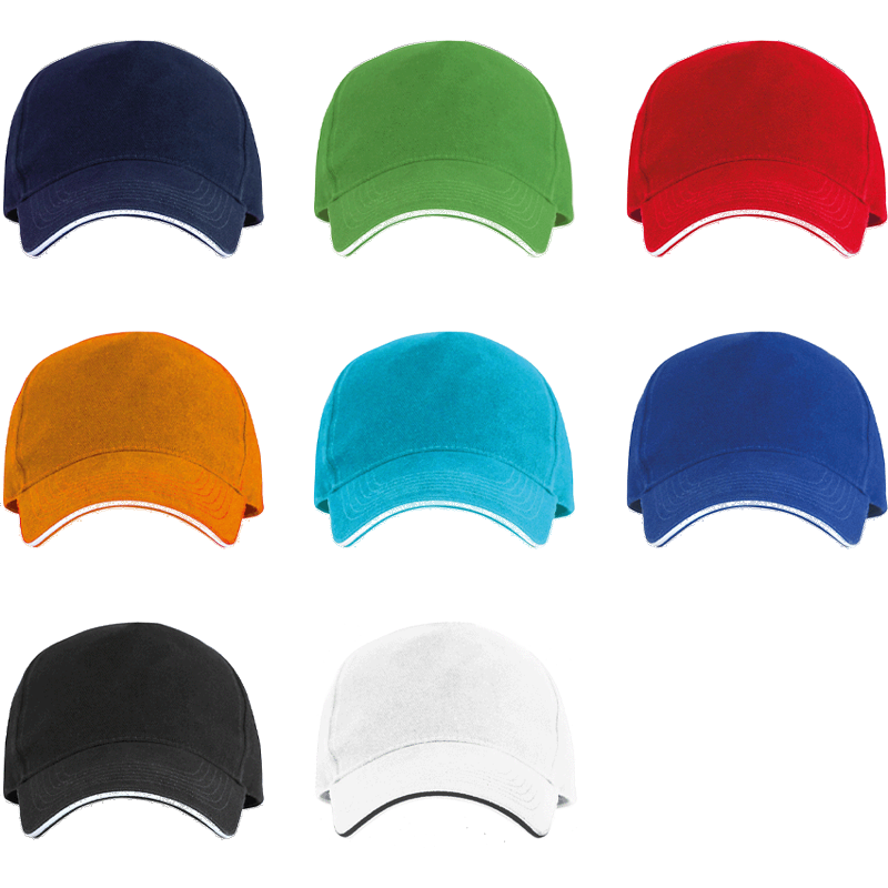Caps i firmafarver
