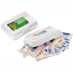 Madkasse med logo - snackboks og lunchbox fås i 14 farver