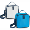 Køletaske i hvid pg blå