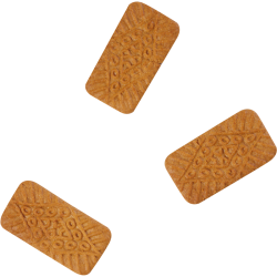 Bisquits med logo - flowpakket kiks i lukkede poser
