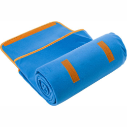 Fleece tæppe med logo - picnic tæppe med vandtæt PEVA underside