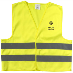 Refleksvest og med logo fås...