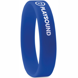 Silikone armbånd med logo fås nu i 8 flotte farver