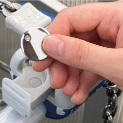 noeglering med polet