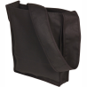 Mulepose med lang bred skulderstrop - sort kraftig shopper