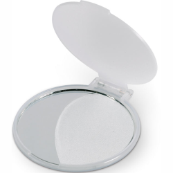 Køb rundt spejl med logo fra 100 stk her - find nyt makeup spejl her