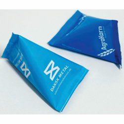 køb slikposer fra 2500 stk her - bestil trekantposer med logotryk her