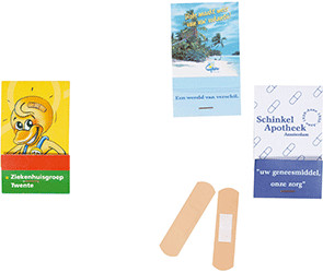 Plaster i mappe med 6 stk plastre