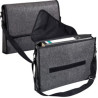 Skuldertaske - med tryk - College bag - elegant filttaske