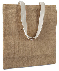 Juteposer er en elegant stor shopper med logo-0