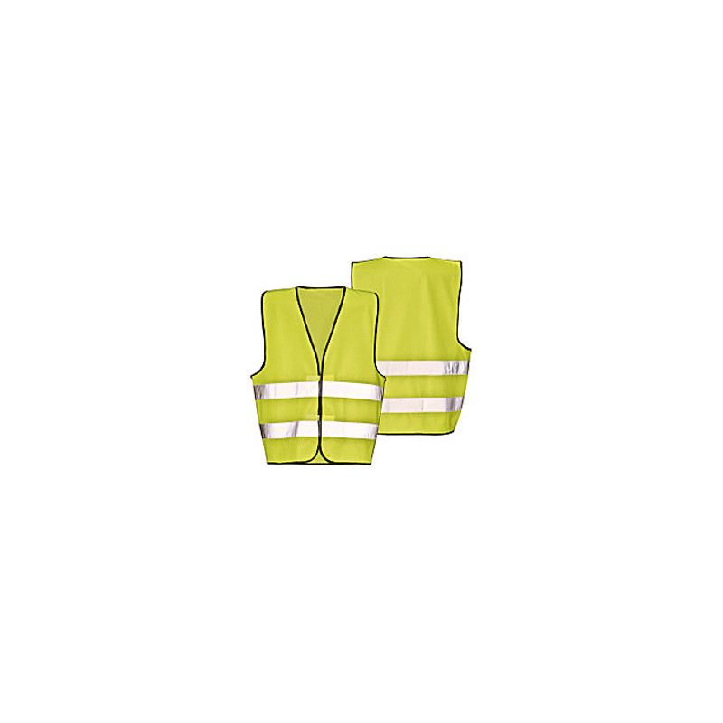 Refleksvest med tryk -sikkerhedsvest til børn i gul + orange-0