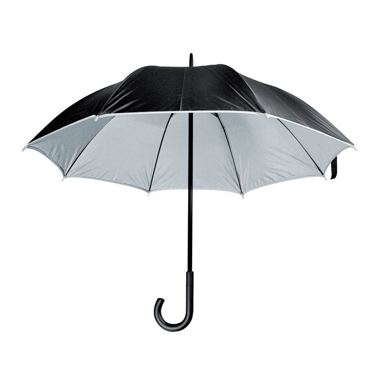 Paraply med logo - luksus paraply med 2 farvede sider-1