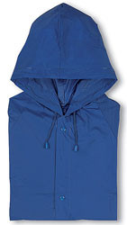 Regnfrakke med logotryk på bryst - 4 farver-0