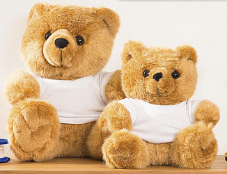 Plysbamser - teddybamser med tryk på T-shits-0