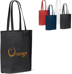 Mulepose med logo - god kraftig Økotex shopper i 4 farver