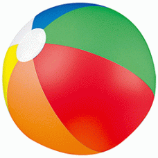 Badeboldr- strandbold  - multicolor badebold - med logo