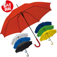 Paraply - logo paraply med automatisk åbning - 7 fine farver